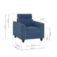 Zivo Plus Twilight Blue Fabric 1 Seater Sofa