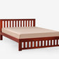 Mellow Mahogany Wood Bed without Storage
