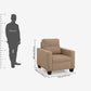 Ease Brown Fabric Sofa