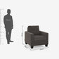 Ease Grey Fabric Sofa