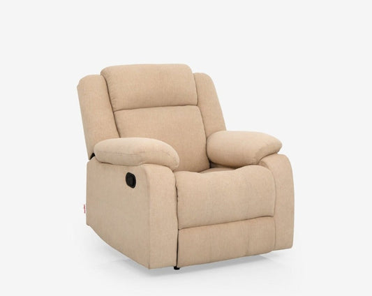 Avalon Beige Fabric Recliner