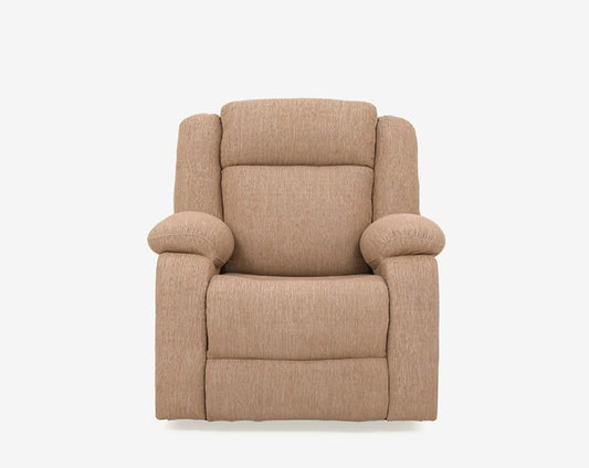 Avalon Brown Fabric Recliner