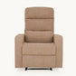Elysian Brown Fabric Recliner