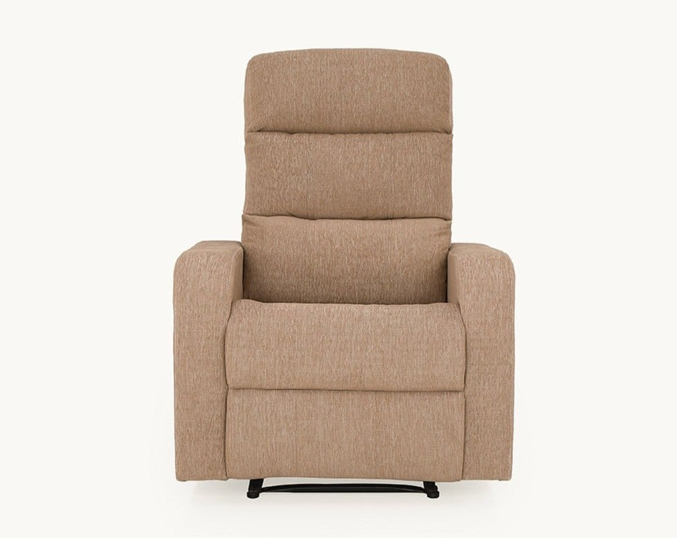 Elysian Brown Fabric Recliner