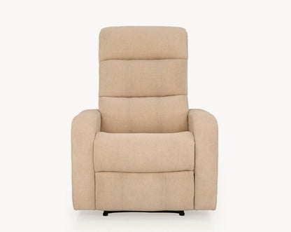 Elysian Beige Fabric Recliner