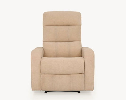 Elysian Beige Fabric Recliner