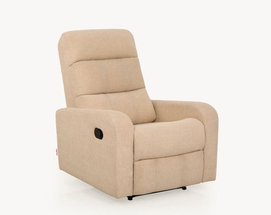 Elysian Beige Fabric Recliner