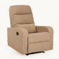 Elysian Brown Fabric Recliner