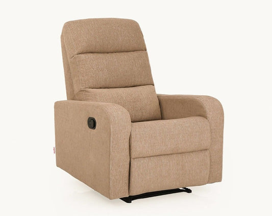 Elysian Brown Fabric Recliner