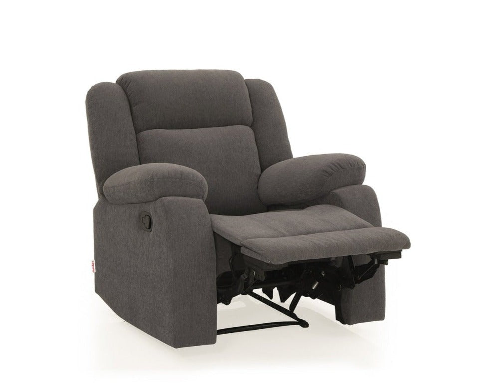 Avalon Grey Fabric Recliner