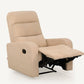 Elysian Beige Fabric Recliner