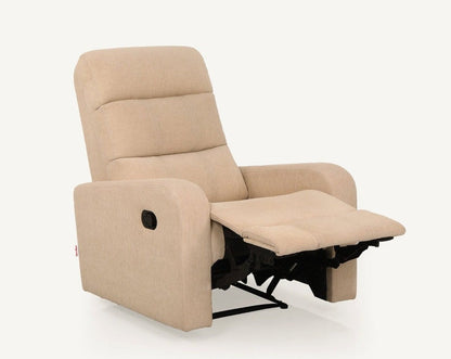Elysian Beige Fabric Recliner