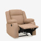 Avalon Brown Fabric Recliner