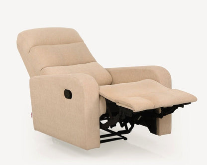 Elysian Beige Fabric Recliner