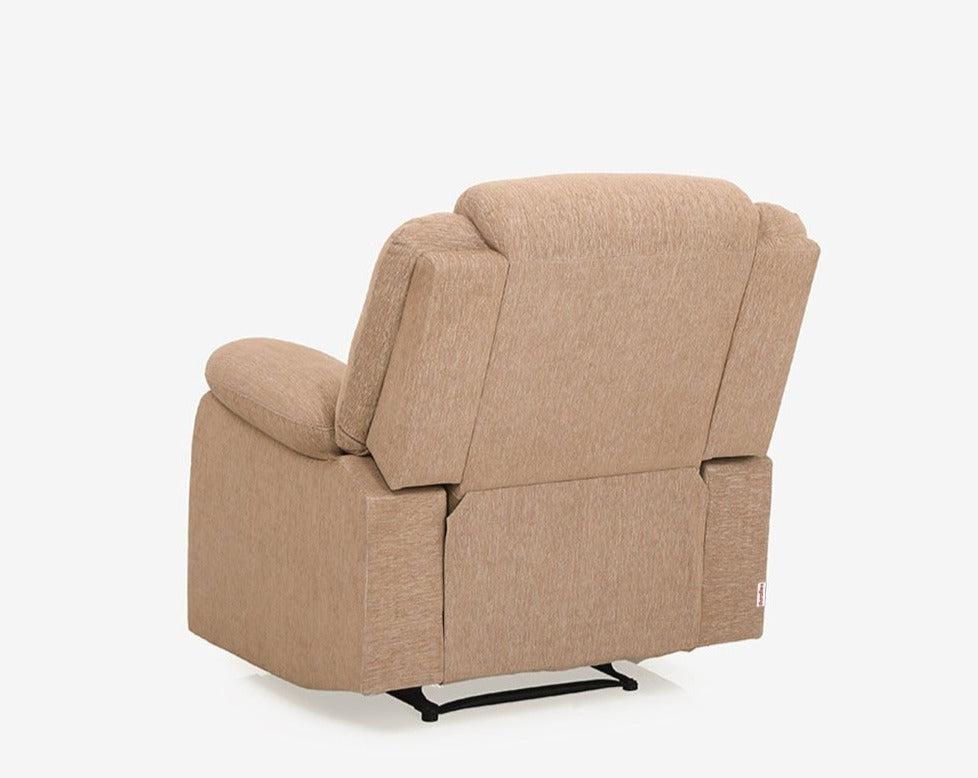 Avalon Brown Fabric Recliner