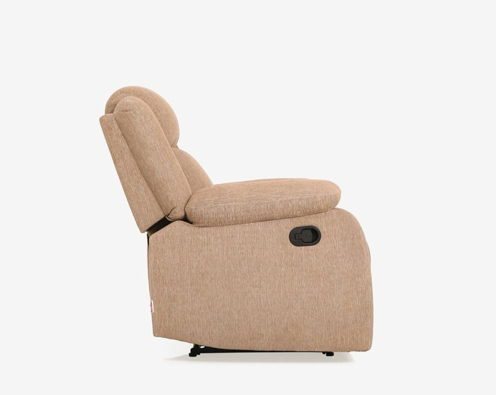 Avalon Brown Fabric Recliner