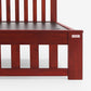 Mellow Mahogany Wood Bed without Storage