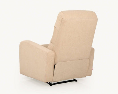 Elysian Beige Fabric Recliner