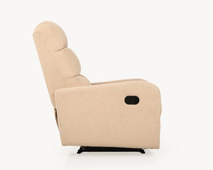 Elysian Beige Fabric Recliner