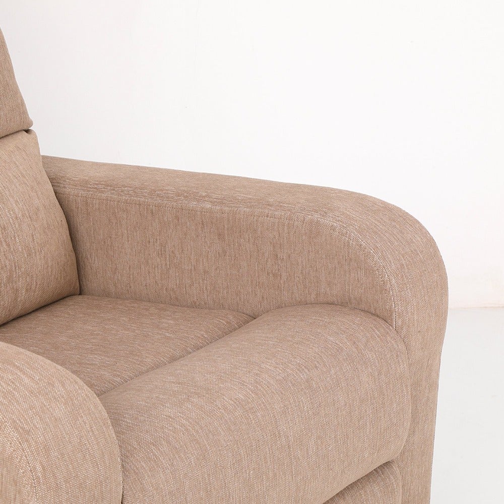 Elysian Brown Fabric Recliner