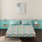 Trey Teal 100% Cotton Antibacterial Bedsheet Set