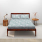 Divine Blue 100% Cotton Antibacterial Bedsheet Set - Elements Classic