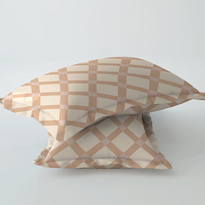 Sqarium Brown 100% Cotton Antibacterial Bedsheet Set - Elements Classic