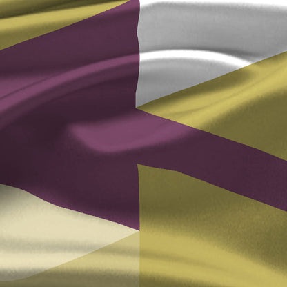 Triangles Violet Fabric Bedsheets