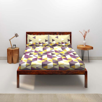 Triangles Violet Bedsheets Online