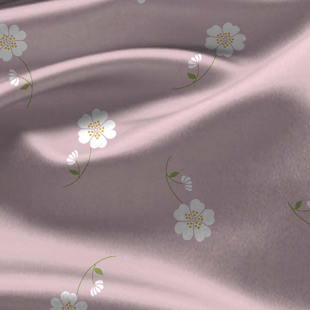 Voila Mauve 100% Cotton Antibacterial Bedsheet Set - Elements Classic