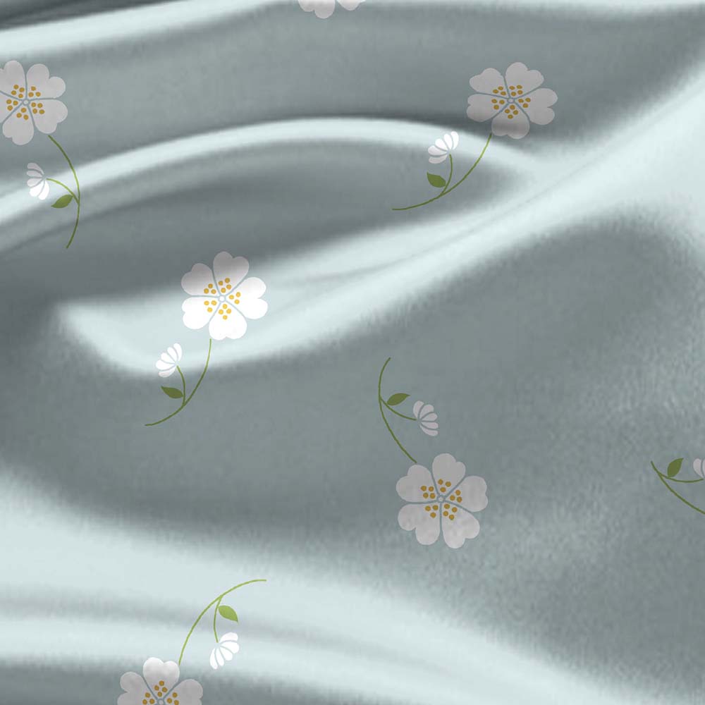 Voila Blue 100% Cotton Antibacterial Bedsheet Set - Elements Classic