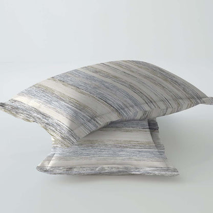 Checks Grey 100% Cotton Antibacterial Bedsheet Set - Splendour Classic