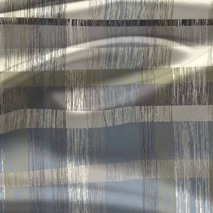 Checks Grey 100% Cotton Antibacterial Bedsheet Set - Splendour Classic