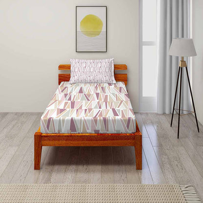 Allure Pink 100% Cotton Antibacterial Bedsheet Set - Splendour Classic