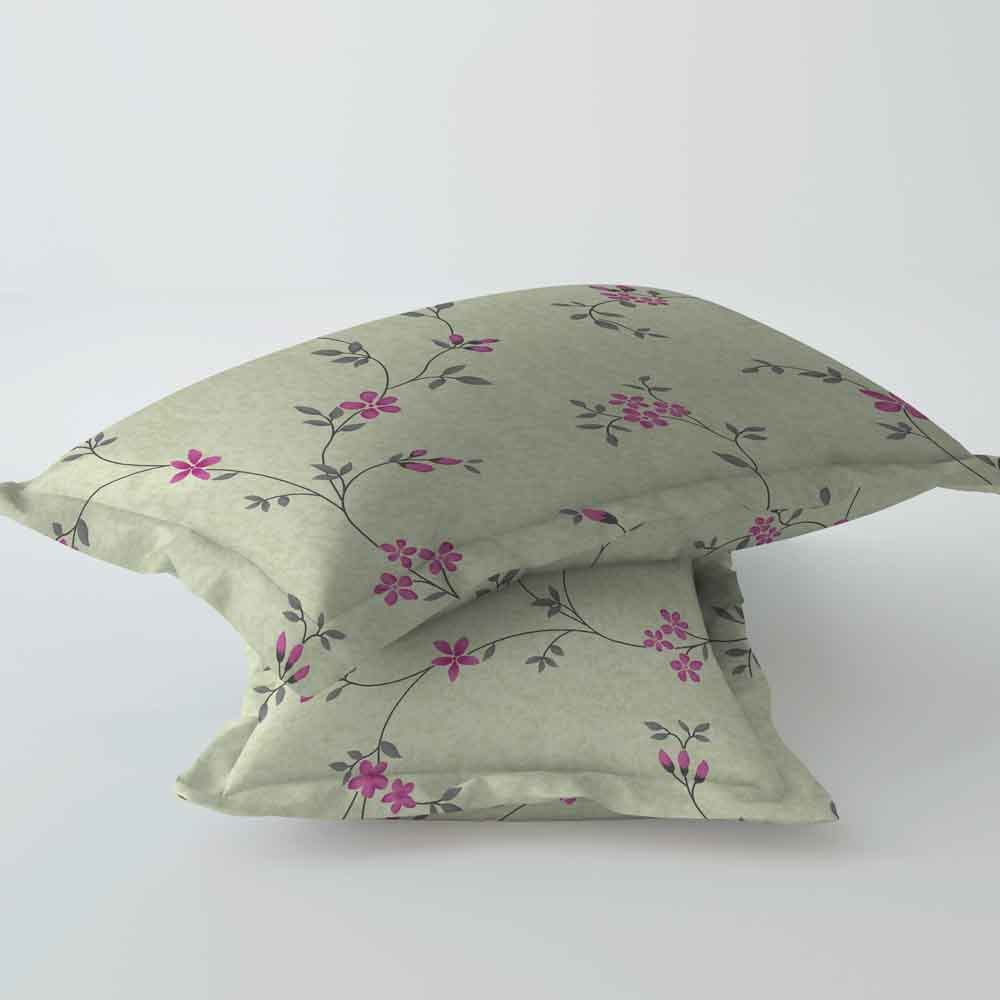 Chintz Green 100% Cotton Super Soft Antibacterial Bedsheet Set - Splendour Prime