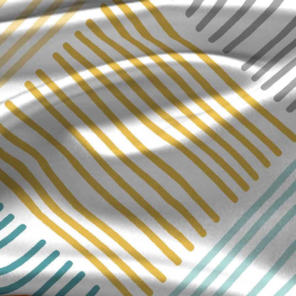 Interlace Blue 100% Cotton Super Soft Antibacterial Bedsheet Set - Splendour Prime