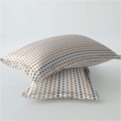 Polka Brown 100% Cotton Super Soft Antibacterial Bedsheet Set - Splendour Prime