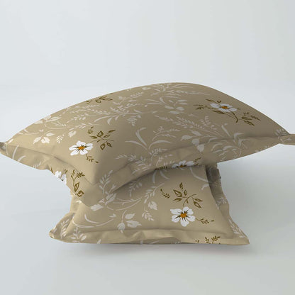 Velvet Morning Brown 100% Cotton Super Soft Antibacterial Bedsheet Set - Splendour Prime