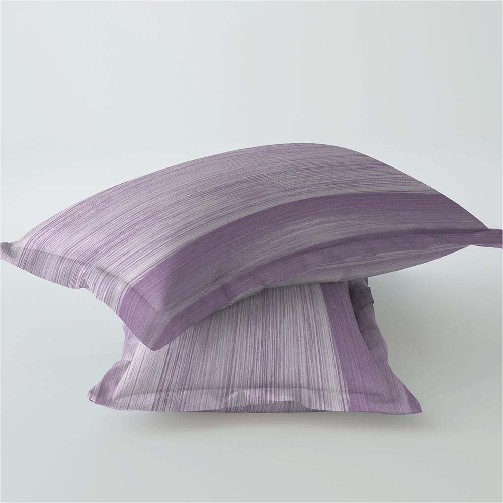 Brush Strokes Violet 100% Cotton Super Soft Antibacterial Bedsheet Set - Splendour Prime