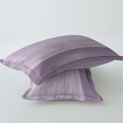 Brush Strokes Violet 100% Cotton Super Soft Antibacterial Bedsheet Set - Splendour Prime