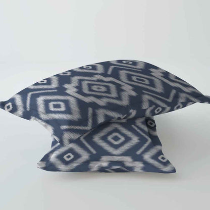 Ikat Navy 100% Cotton Super Soft Antibacterial Bedsheet Set - Splendour Prime