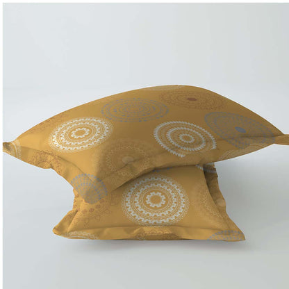 Medallion Camel 100% Cotton Super Soft Antibacterial Bedsheet Set - Splendour Prime