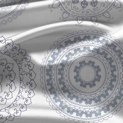 Medallion Blue 100% Cotton Super Soft Antibacterial Bedsheet Set - Splendour Prime