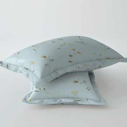 Sheen Blue 100% Cotton Super Soft Antibacterial Bedsheet Set - Splendour Prime