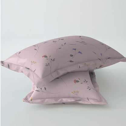 Sheen Mauve 100% Cotton Super Soft Antibacterial Bedsheet Set - Splendour Prime