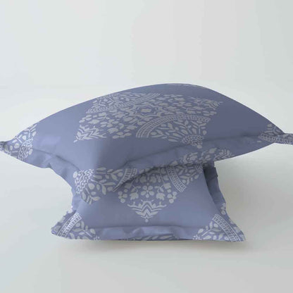 Engracia Blue 100% Cotton Super Soft Antibacterial Bedsheet Set - Grandeur Classic