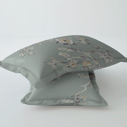 Digital Imperia Grey 100% Cotton Super Soft Antibacterial Bedsheet Set - Grandeur Prime