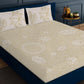 Trove Beige Designer Antibacterial Cotton Bed Linen Set by Rohit Bal