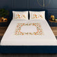 Paroquet Beige Designer Antibacterial Cotton Bed Linen Set by Rohit Bal