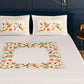Paroquet Beige Designer Antibacterial Cotton Bed Linen Set by Rohit Bal